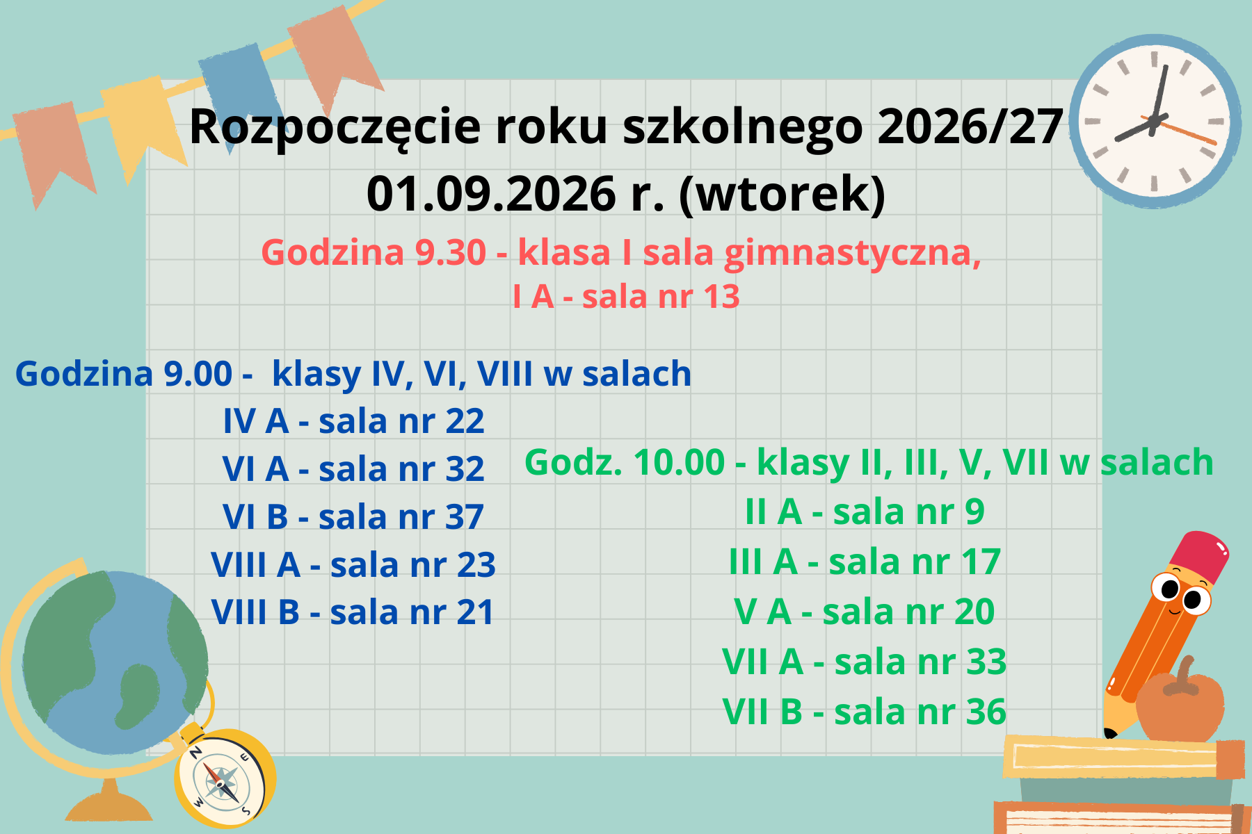 rozpoczęcie roku szkolnego