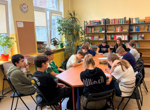 Lekcja biblioteczna klasy 7a - Dziady cz.II